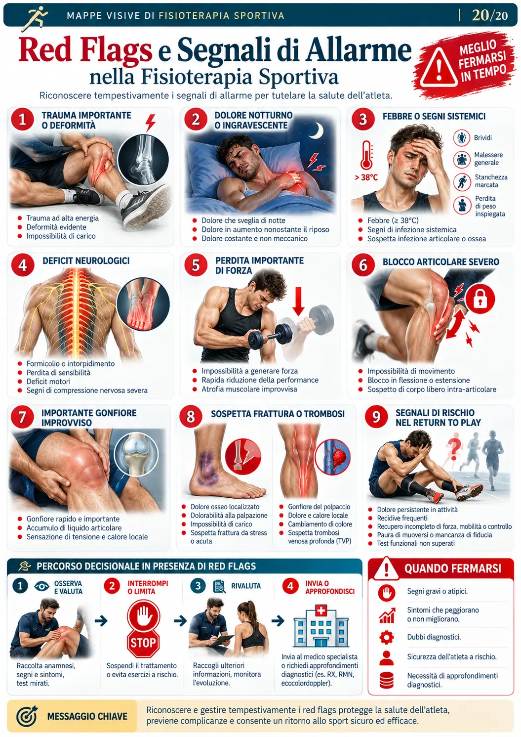 Red Flags e Segnali di Allarme nella Fisioterapia Sportiva